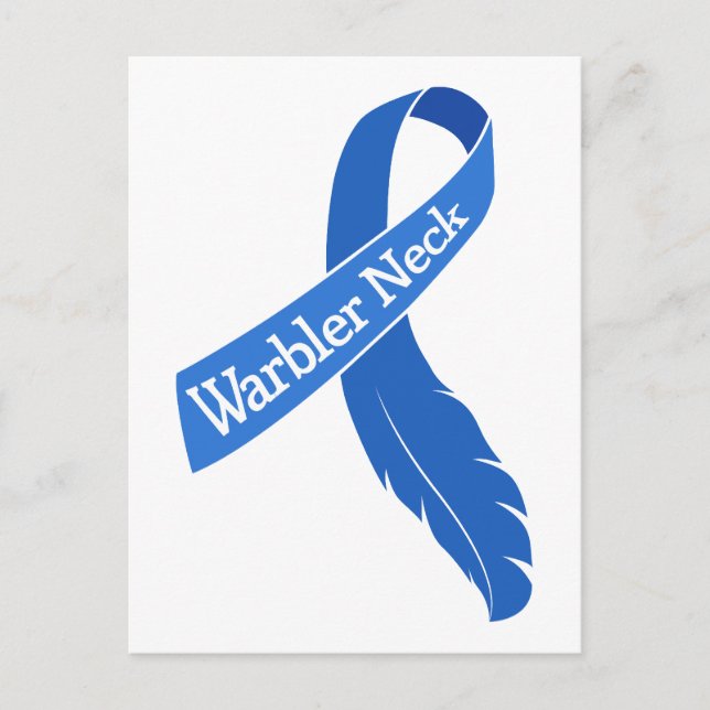 Warbler Neck Ribbon Postcard (Front)
