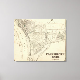 Ward 14 of Pittsburgh, Pennsyvania 2 Canvas Print