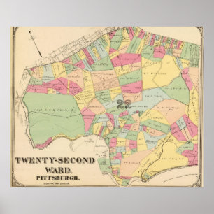 Ward 22 of Pittsburgh, Pennsyvania Poster