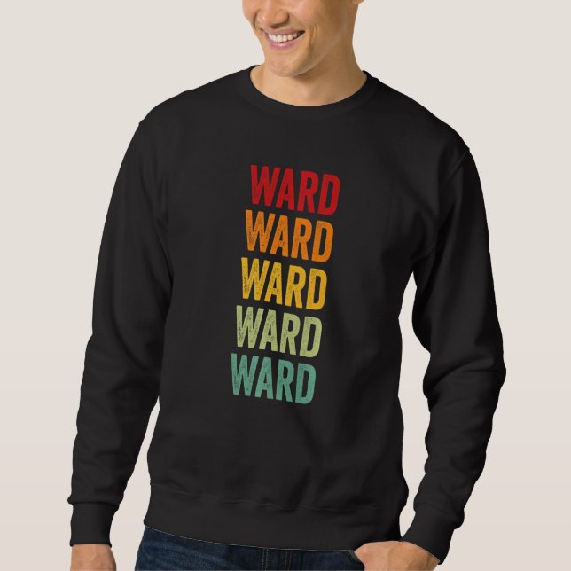 Ward County Texas Rainbow Text Sweatshirt (Front)