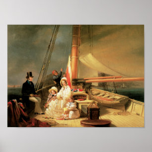 Ward Family aboard the Cutter Guerrilla Poster