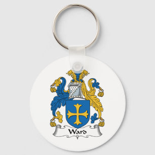 Ward Family Crest Key Ring