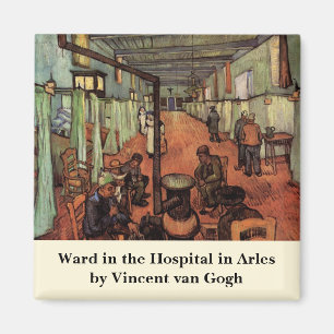 Ward in the Hospital in Arles by Vincent van Gogh Magnet