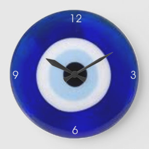 Ward Off the Evil Eye" Clock" Large Clock