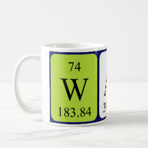 Ward periodic table name mug
