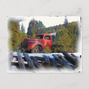 WARD TRUCK POSTCARD
