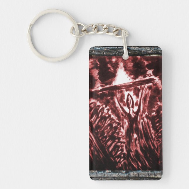 Warding Off Evil Key Ring (Front)
