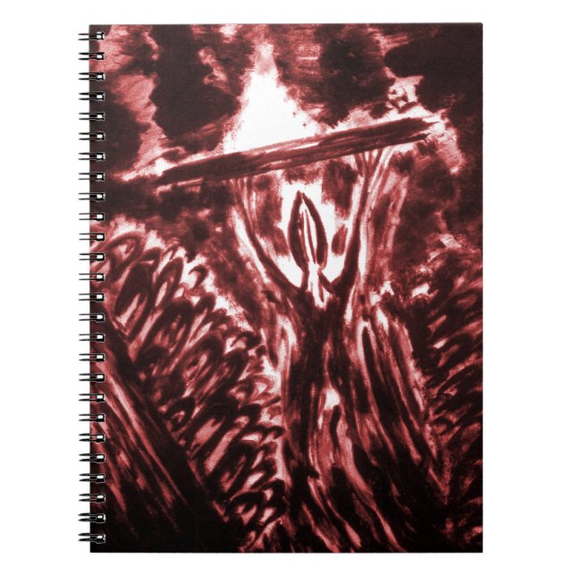 Warding Off Evil Spiral Notebook (Front)