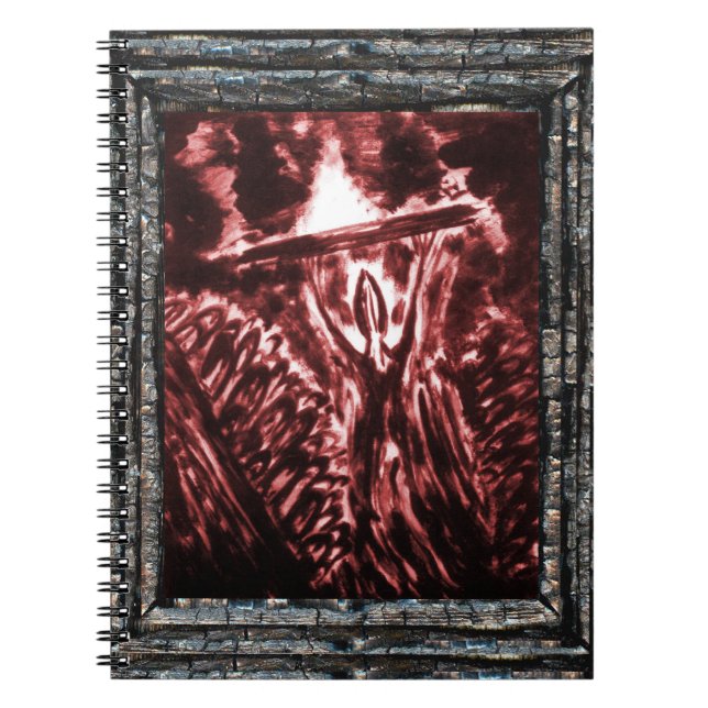 Warding Off Evil Spiral Notebook (Front)