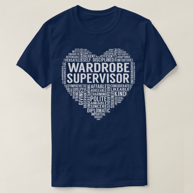 Wardrobe Supervisor Heart T-Shirt (Design Front)