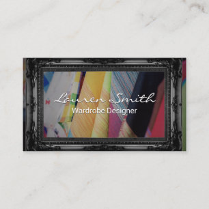 Wardrobes   Black Fancy Frame Business Card