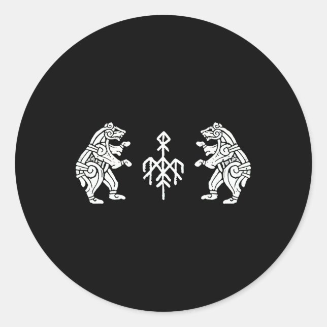 Wardruna Dancing Bears  Classic Round Sticker (Front)