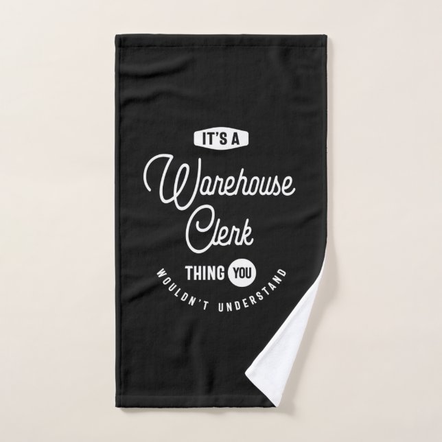 Warehouse Clerk Job Title Gift Hand Towel (Hand Towel)