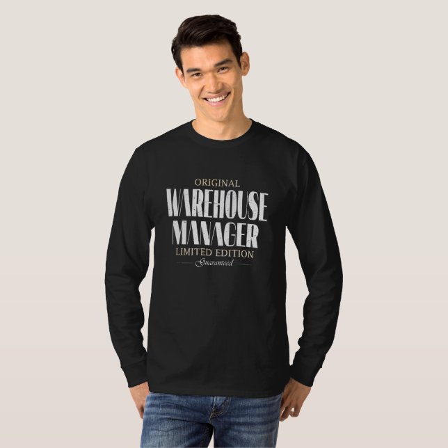 Warehouse Manager Job Title Occupation professions T-Shirt (Front Full)
