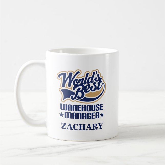 Warehouse Manager Personalised Mug Gift (Left)