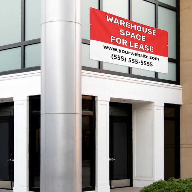 Warehouse Space Lease Banner (Outside Building)