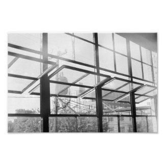 Warehouse Windows, Black and White (Print) Photo Print