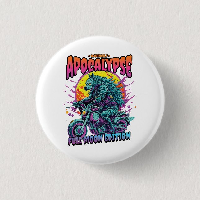 Warewolf apocalypse 3 cm round badge (Front)