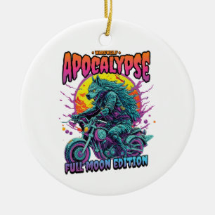 Warewolf apocalypse ceramic tree decoration