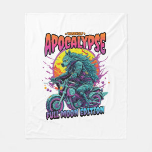 Warewolf apocalypse fleece blanket