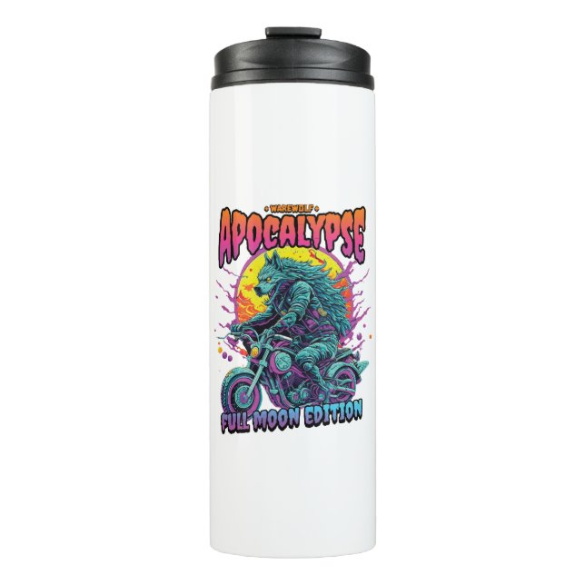 Warewolf apocalypse thermal tumbler (Front)