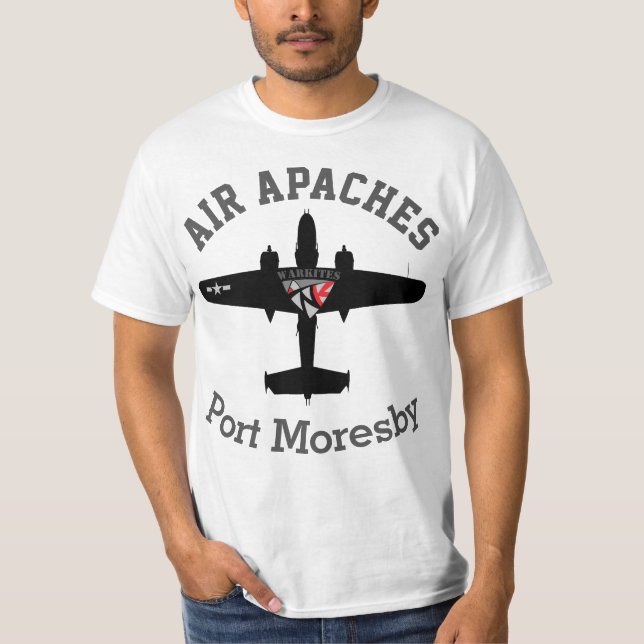 Warkites B-25J Mitchell Air Apaches T-Shirt (Front)