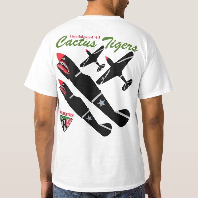 Warkites P-40 Guadalcanal 43 T-Shirt (Back)