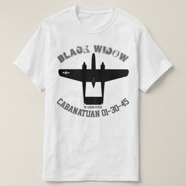 Warkites P-61 Black Widow T-Shirt (Design Front)