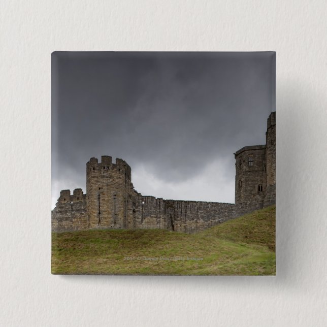 Warkworth Castle 15 Cm Square Badge (Front)