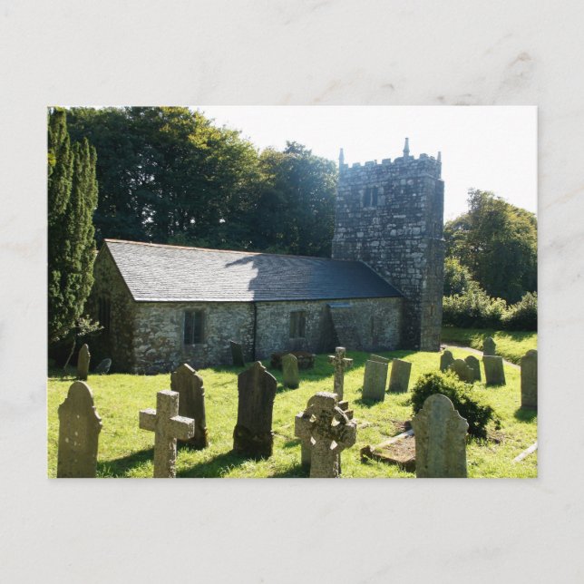 Warleggan Church Cornwall England Postcard (Front)