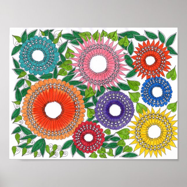 warli art colour poster (Front)