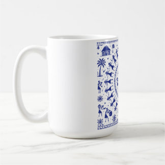 Warli Art Indian Tribal Illustration Coffee Mug