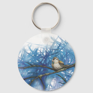 warlike bird key ring