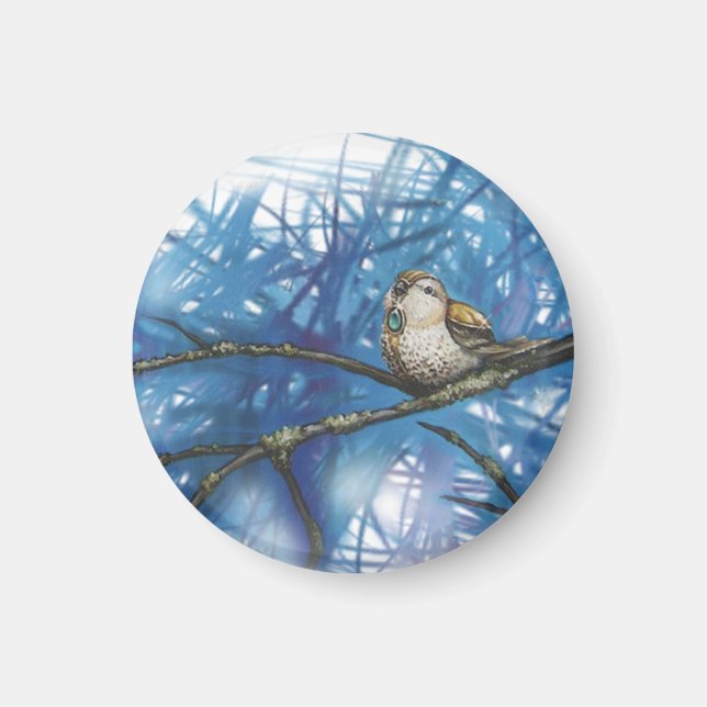 warlike bird magnet (Front)