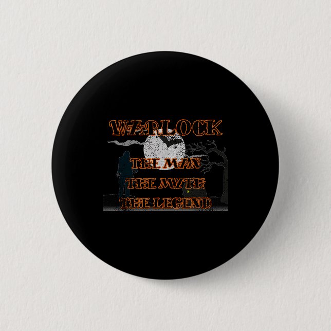 Warlock  6 cm round badge (Front)