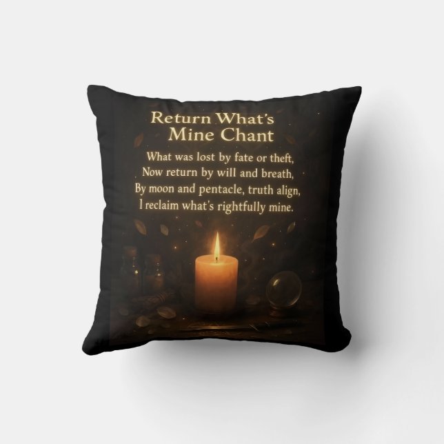 Warlock and Witches  Cushion (Back)