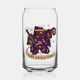 Warlock Dice Design Can Glass