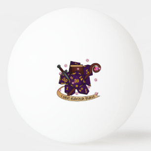 Warlock Dice Design Ping Pong Ball