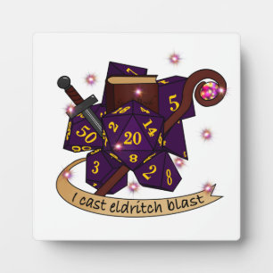Warlock Dice Design Plaque