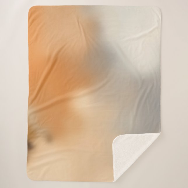 Warm Abstract Background Sherpa Blanket (Front)