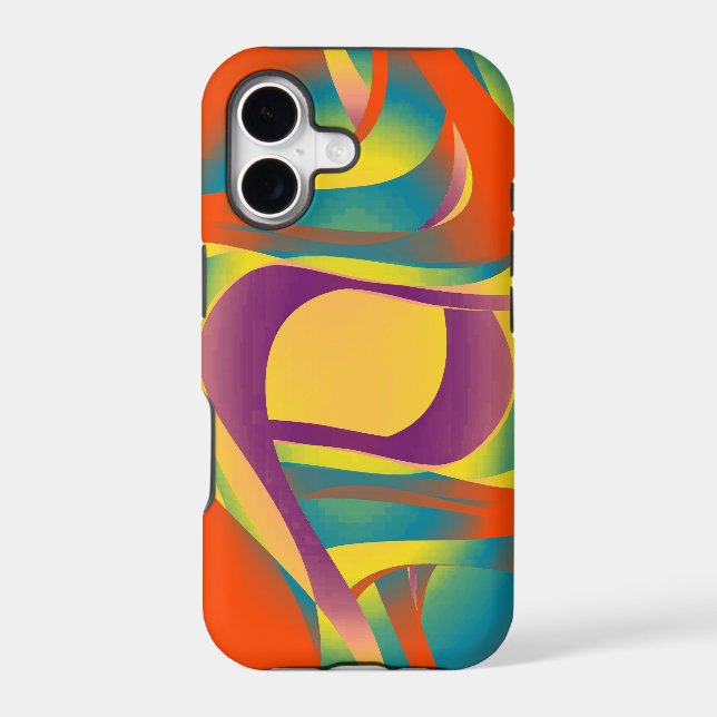 Warm abstract fractal retro (Back)