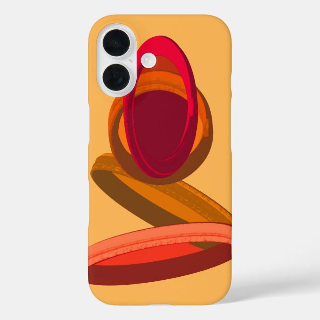 Warm Abstract Triple Rings • Modern Minimalist  Case-Mate iPhone Case (Back)