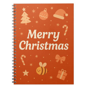 Warm Aesthetic Christmas Art – Cute Festive Icons  Notebook