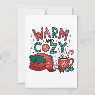 Warm And Cosy Christmas Hot Cocoa Xmas  Invitation