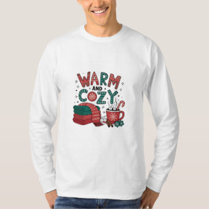 Warm And Cosy Christmas Hot Cocoa Xmas  T-Shirt