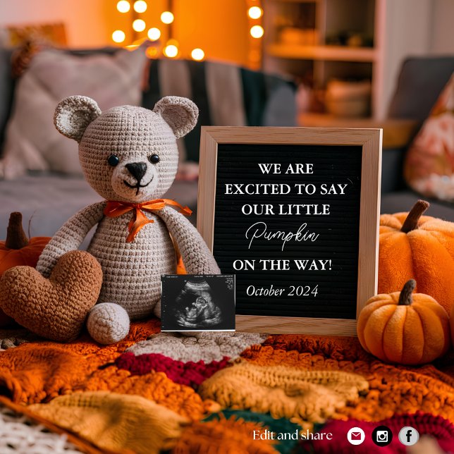 Warm and Cosy Fall Pregnancy Announcement  (Creator Uploaded)
