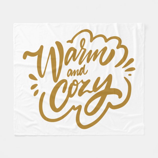Warm and Cosy Fleece Blanket (Front (Horizontal))