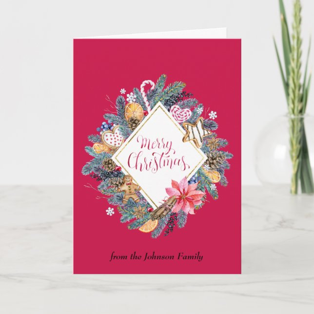 Warm and Cosy Magical Christmas Card (Front)