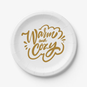 Warm and Cosy Paper Plate