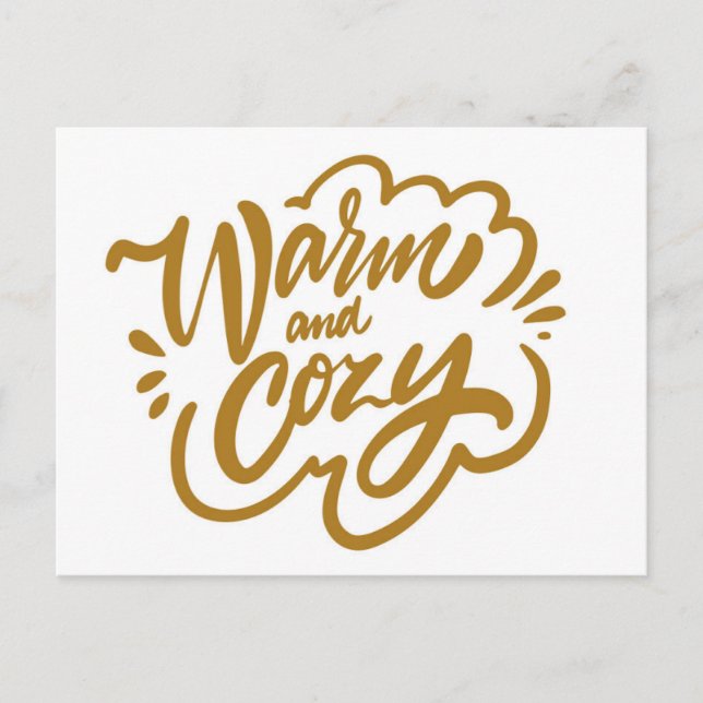 Warm and Cosy Postcard (Front)